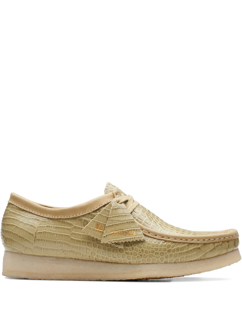 Clarks Originals Wallabee "Maple Croc" derby shoes Green