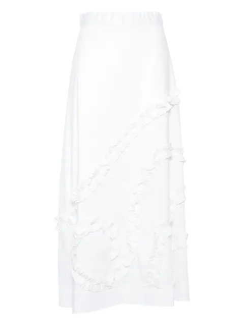 Clips ruffled pleated skirt