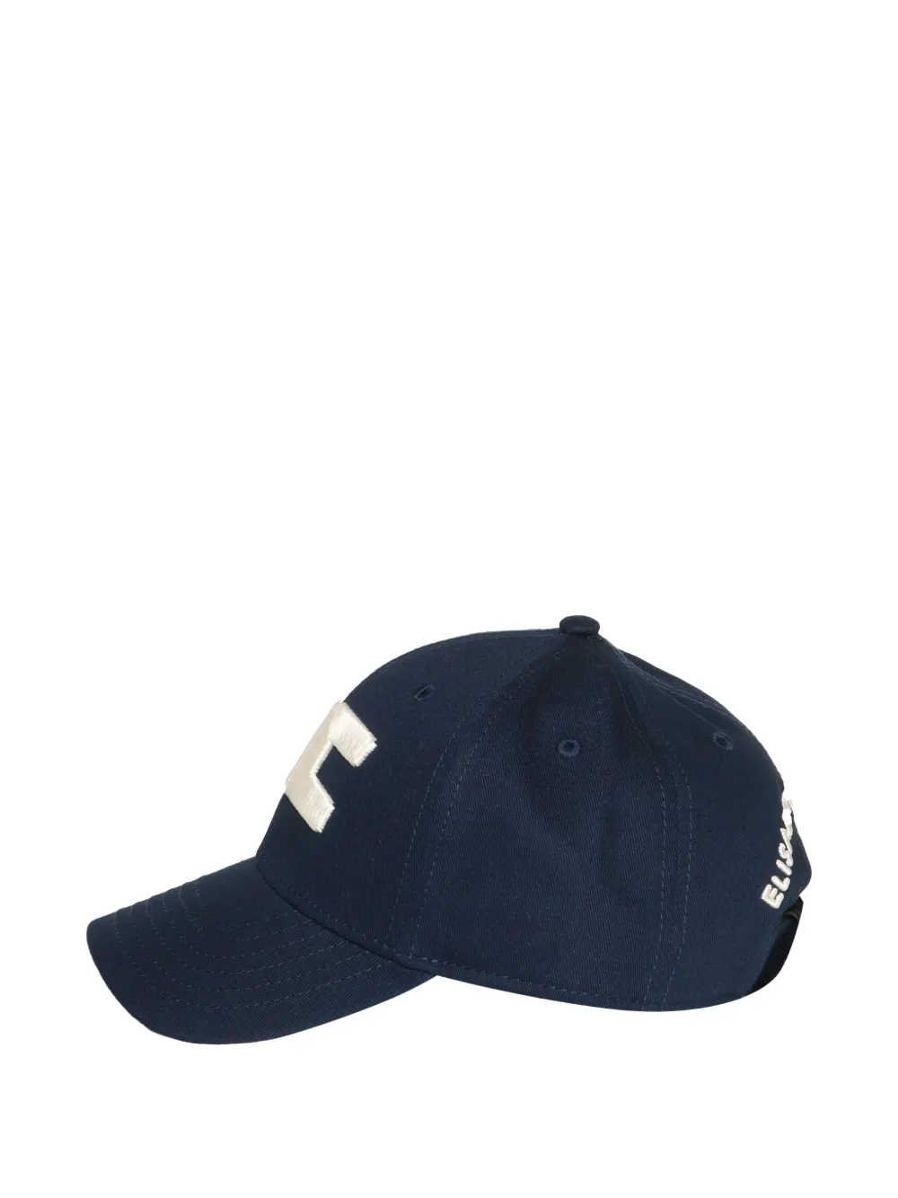 Elisabetta Franchi logo-embroidered baseball cap Blauw