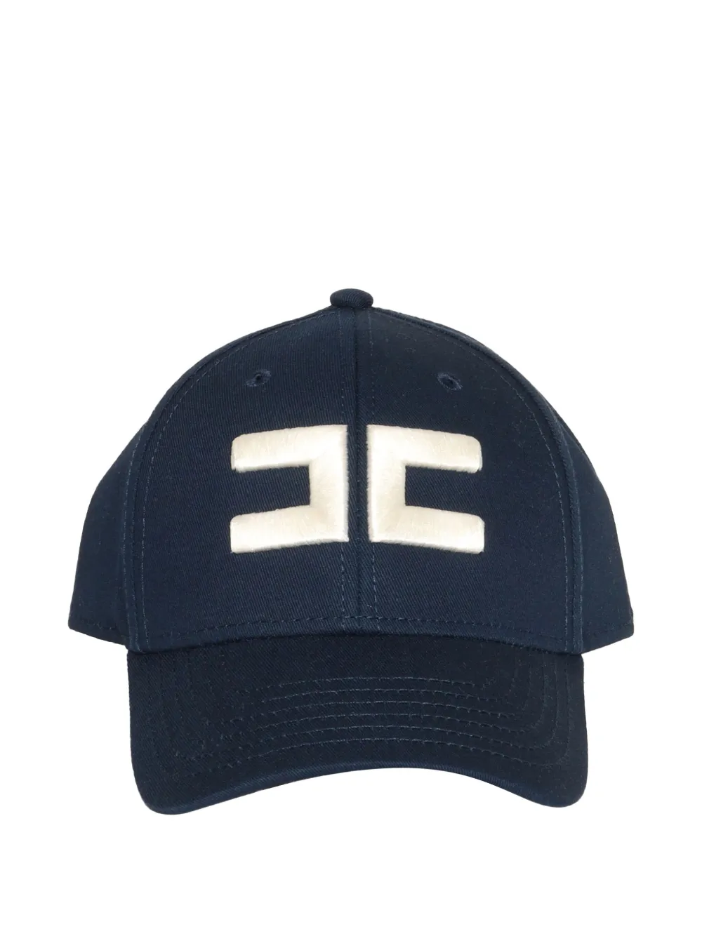 Elisabetta Franchi logo-embroidered baseball cap Blauw