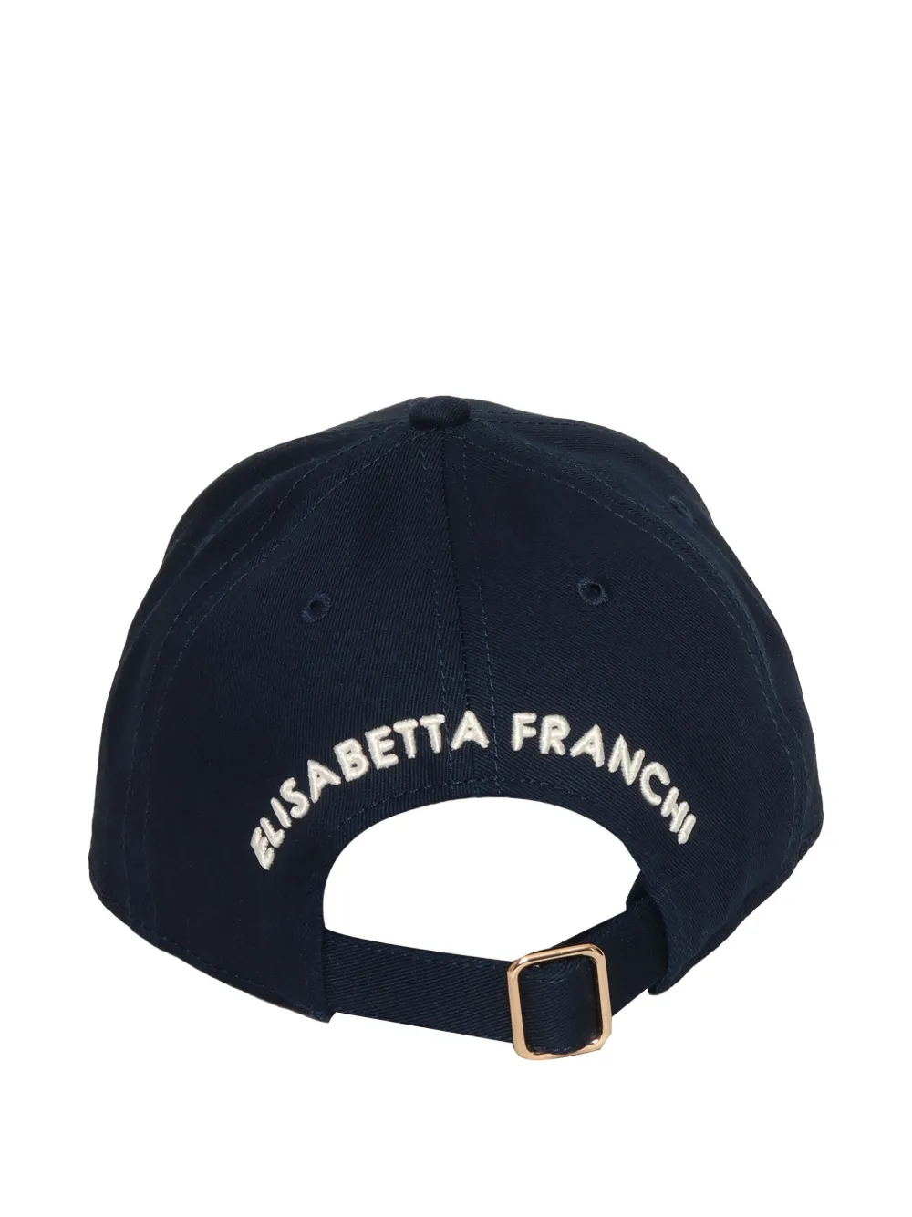 Elisabetta Franchi logo-embroidered baseball cap Blauw