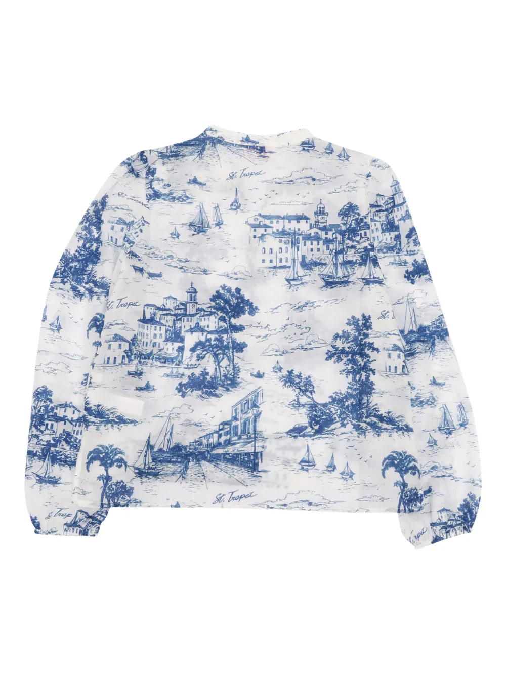 MC2 Saint Barth Kids Shirt met Toile De Jouy-print Wit