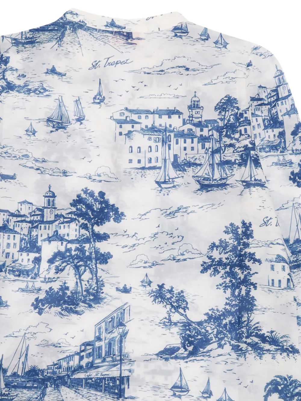 MC2 Saint Barth Kids Shirt met Toile De Jouy-print Wit