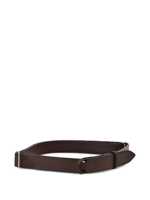 Orciani leather loop-buckle belt