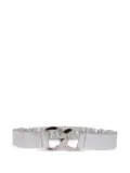Orciani leather chain-buckle belt - Grey