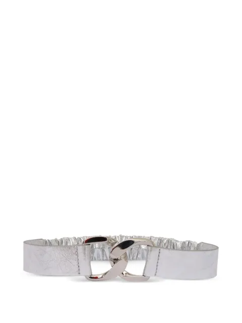 Orciani leather chain-buckle belt