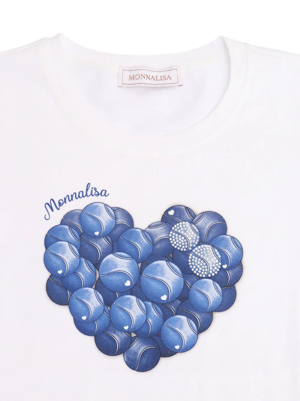 Monnalisa T-shirt met print Wit
