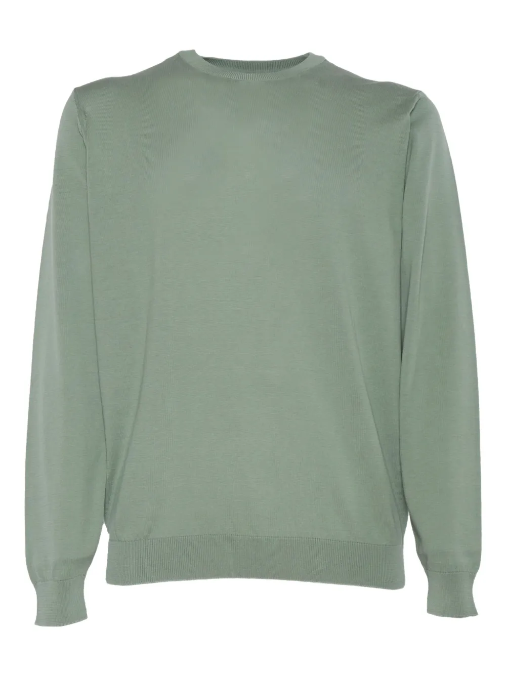 Filippo De Laurentiis Crew-neck Cotton Sweater In Green