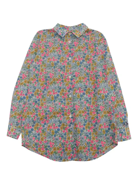MC2 Saint Barth Kids Mini Brigitte floral embroidered shirt