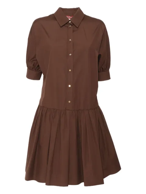 Max Mara puff-sleeve tiered dress