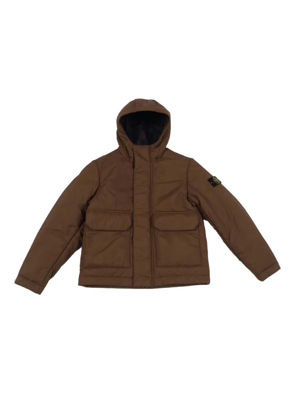 Stone Island Junior hooded padded jacket - グリーン Stone Island Junior hooded padded jacket - グリーン