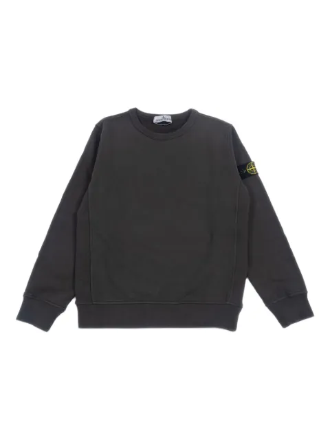 Stone Island Junior Katoenen sweater met logopatch