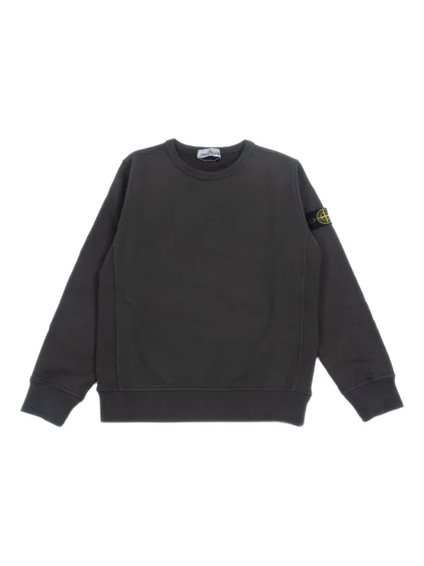 Stone Island Junior ロゴ スウェットシャツ | グレー | FARFETCH JP