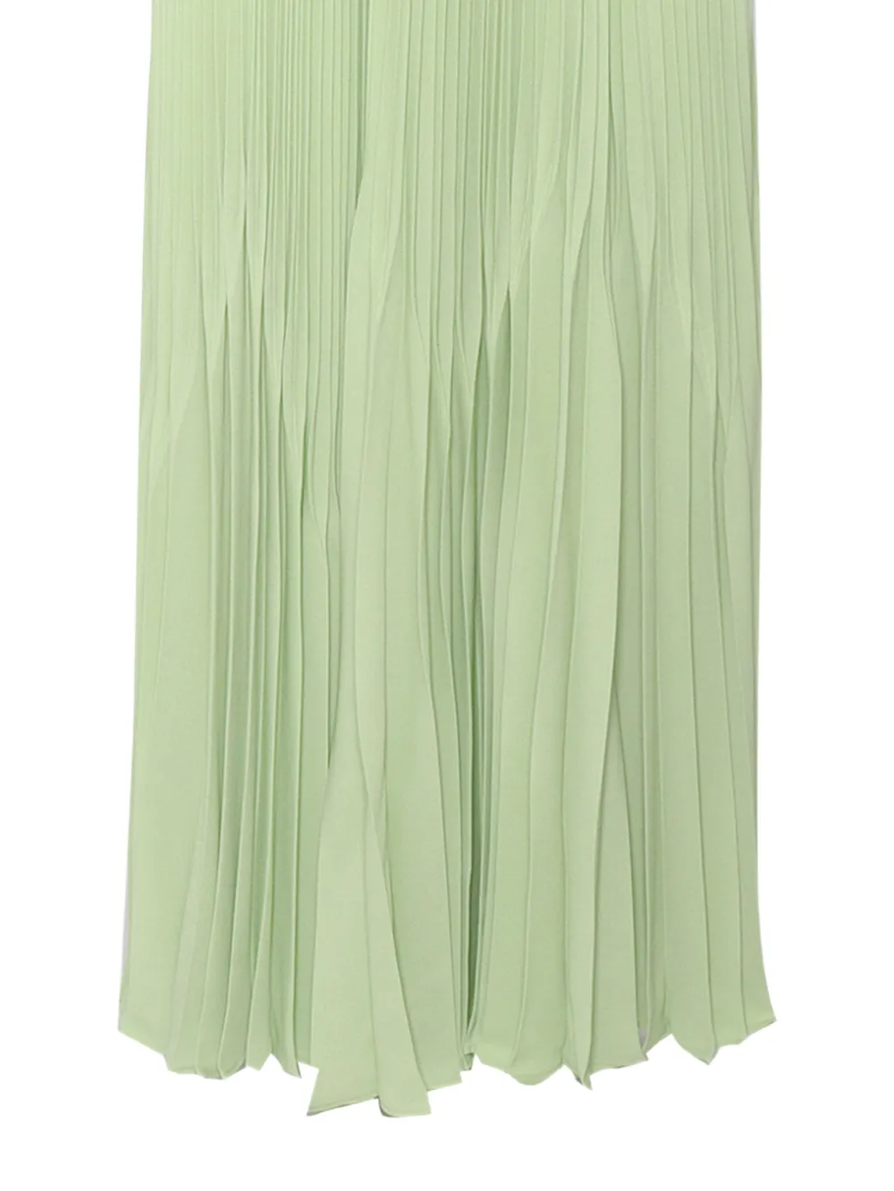 Max Mara Geplooide jurk met halsketting Groen