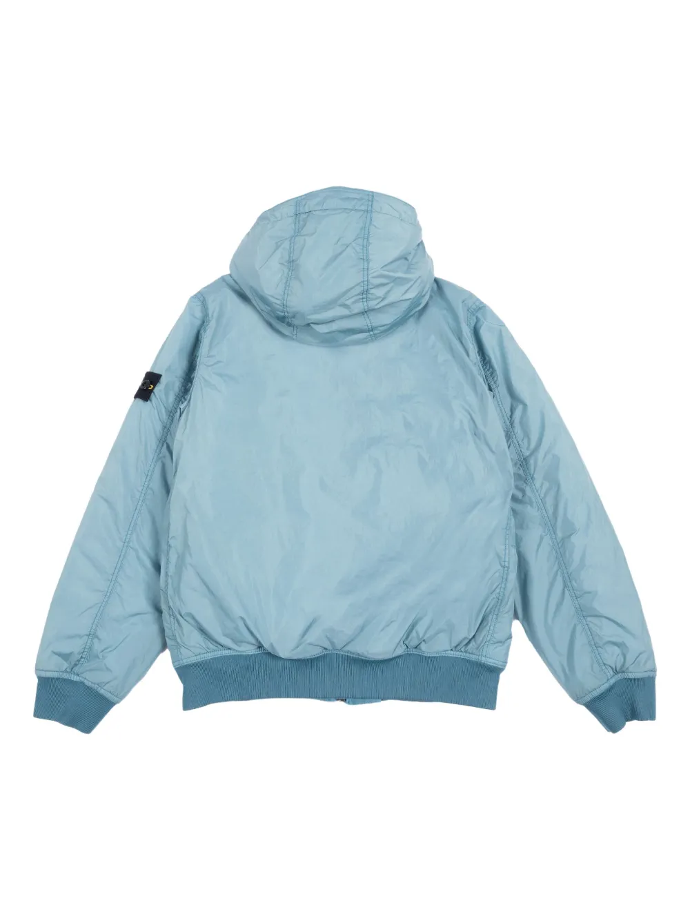 Stone Island Junior hooded bomber jacket Blauw