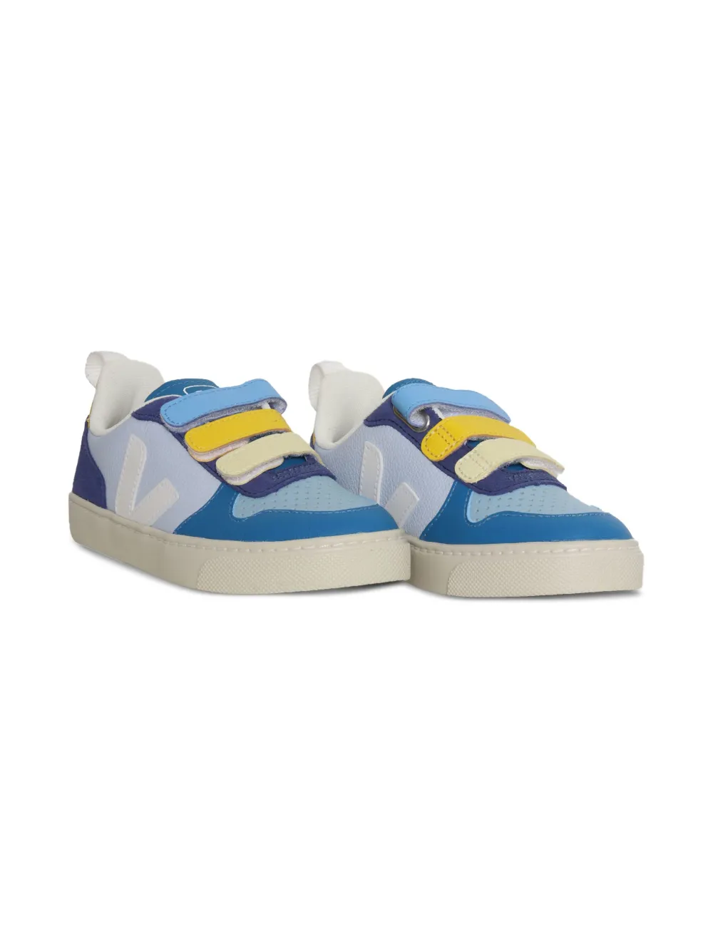 VEJA Kids V-10 touch-straps sneakers MULTICO-SWAN_WHITE