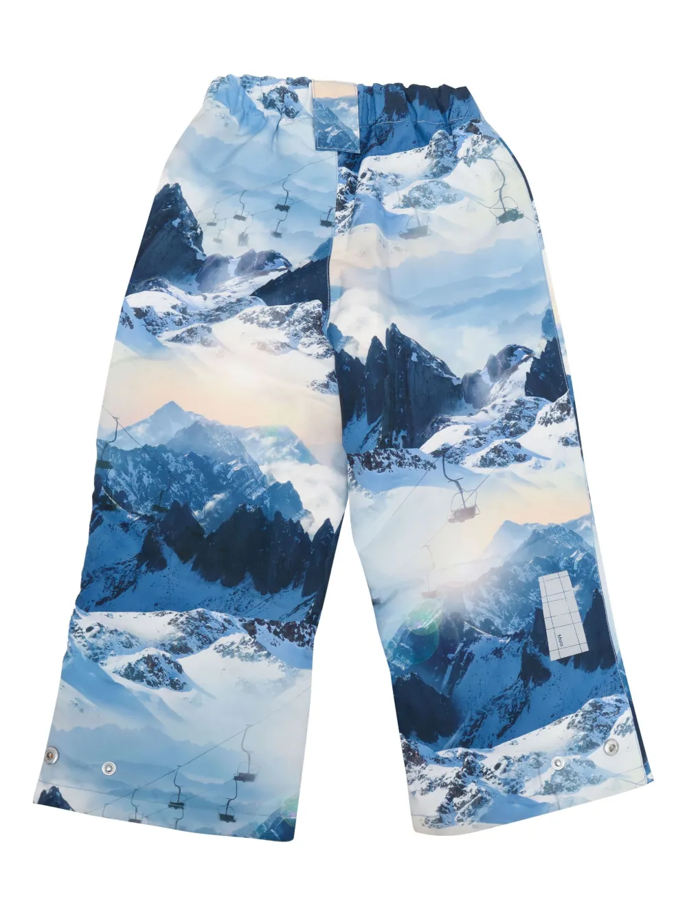Molo Skibroek met bergprint Blauw