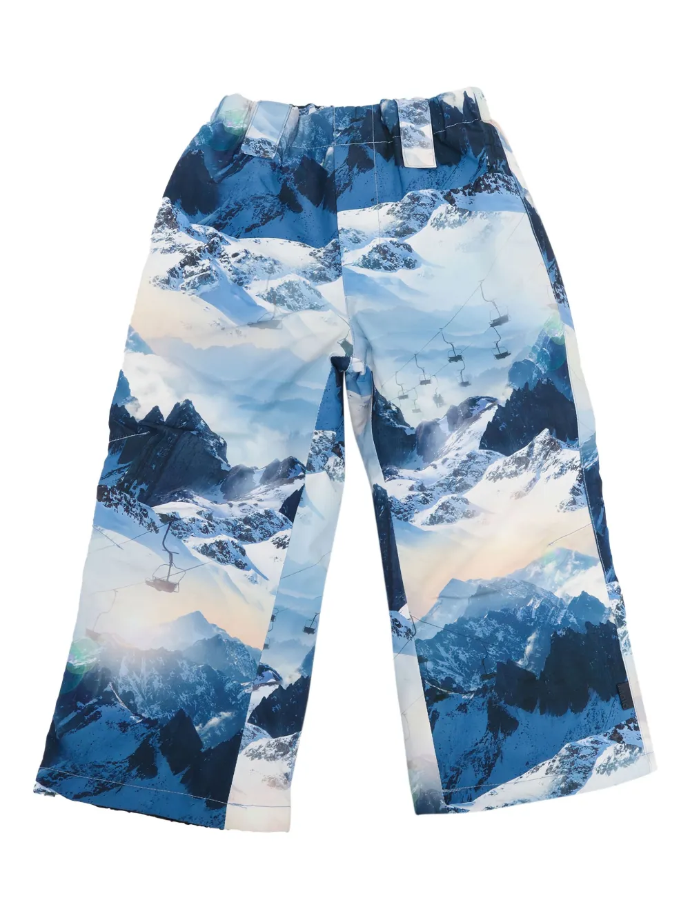 Molo pantalon de ski à imprimé paysage montagneux - Bleu Molo pantalon de ski à imprimé paysage montagneux - Bleu