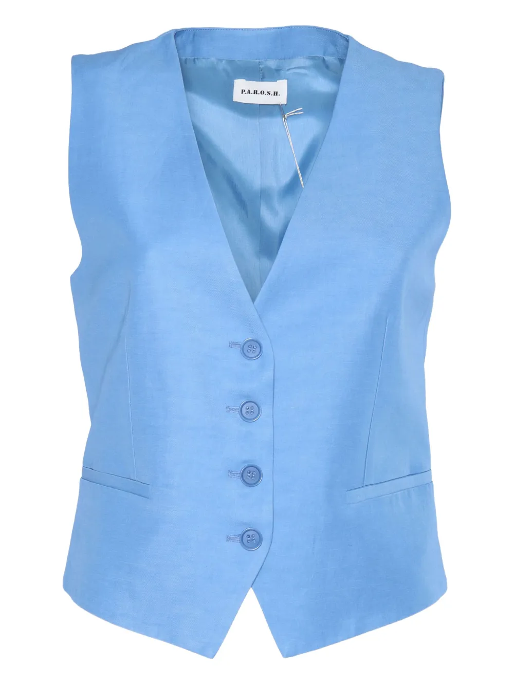 P.A.R.O.S.H. Gilet met knoopsluiting Blauw