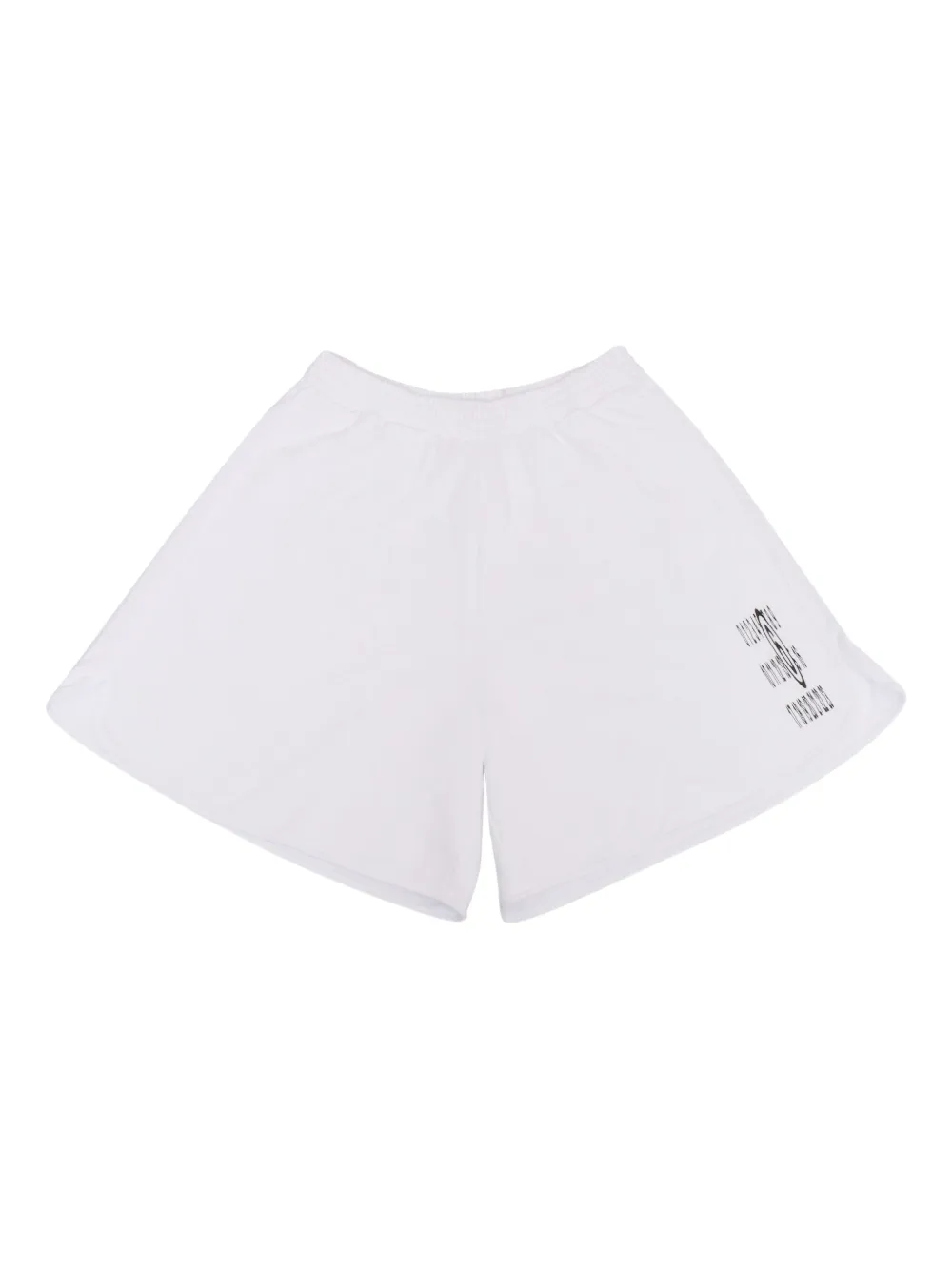 MM6 Maison Margiela Kids graphic-print cotton shorts Wit
