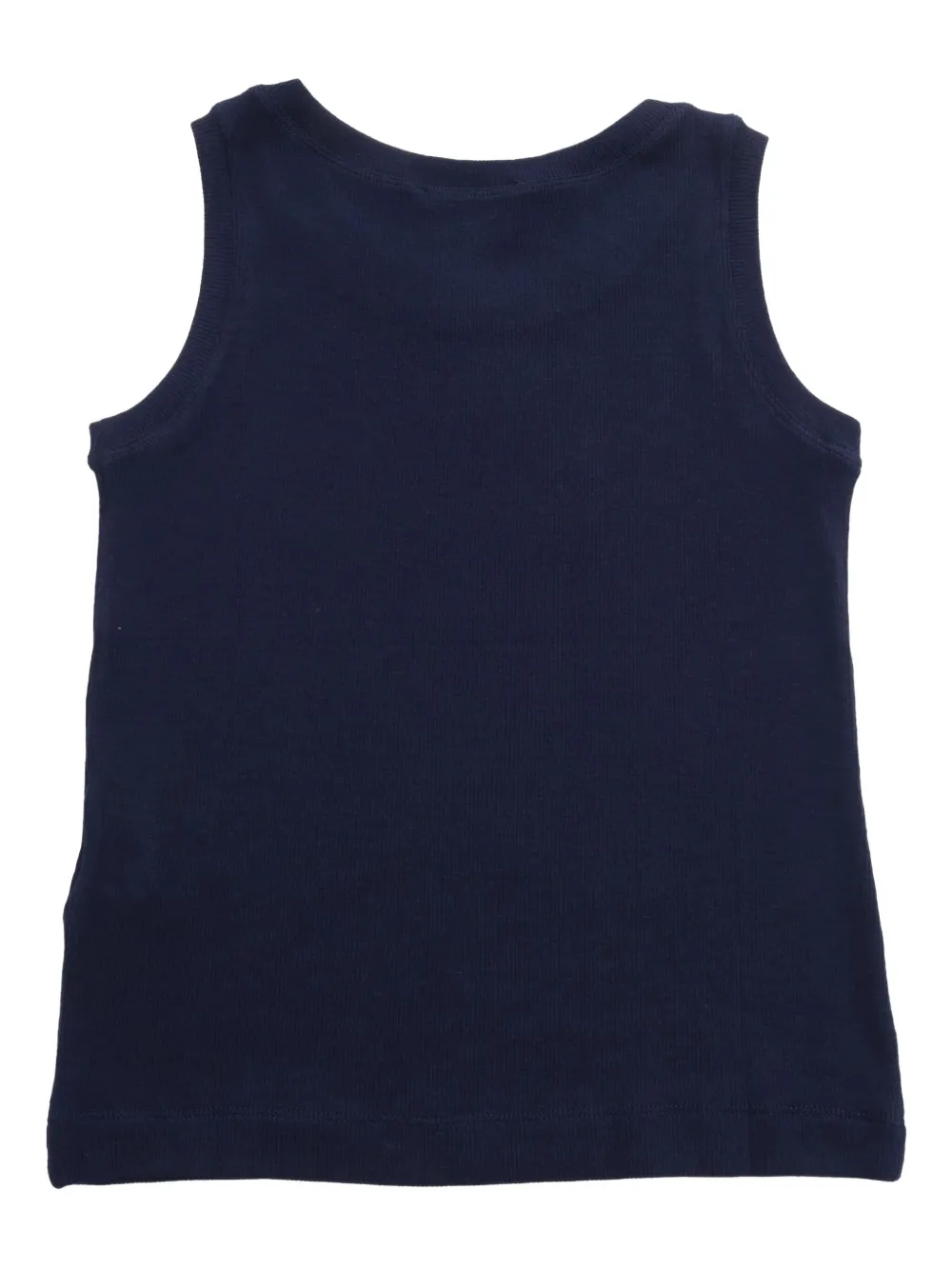 Monnalisa Geribbeld mouwloos T-shirt Blauw