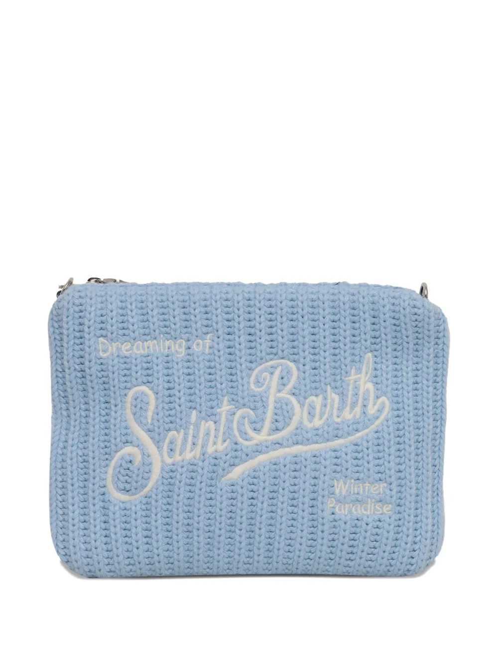 Mc2 Saint Barth Parisienne Rib-knit Hand Bag In Blue