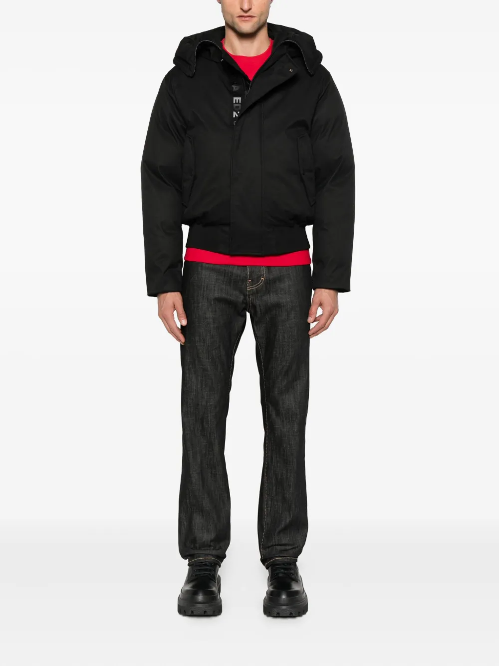 DSQUARED2 cotton contrast-stitch jeans - Zwart
