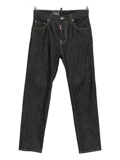 DSQUARED2 Jeans in cotone con cuciture a contrasto