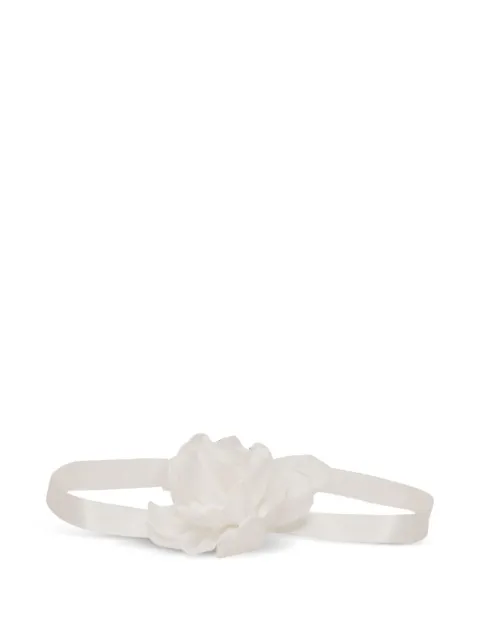 MAGIL Cinto de cetim com aplicação floral