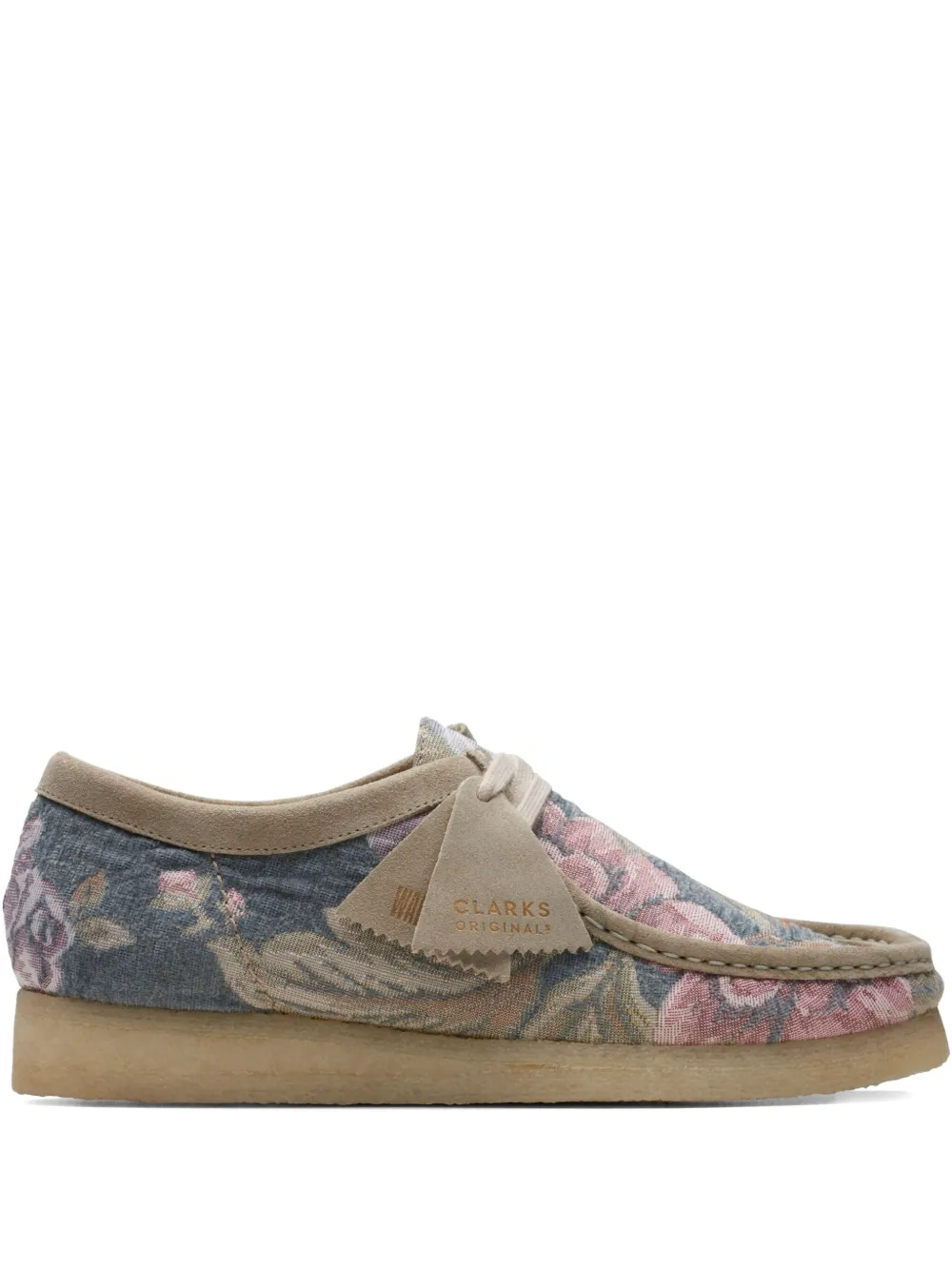 Clarks Originals floral-pattern "Grey" derby shoes