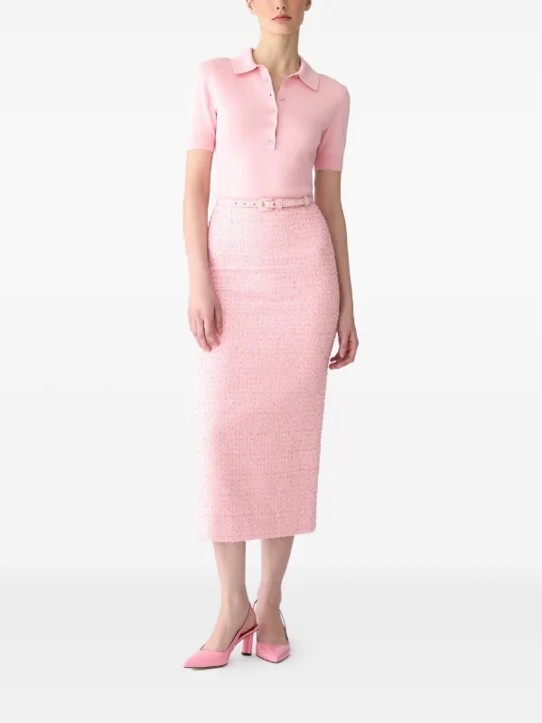 Midi Kokerrok Roze Kokerrok Rokken Kokerrok Roze Slanke Rokken