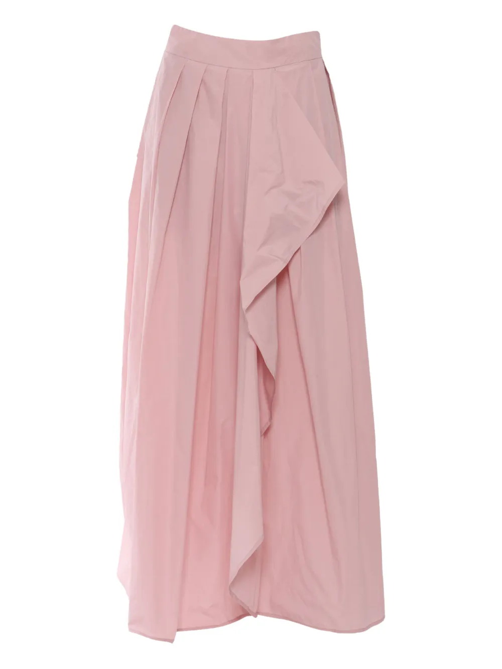 Clips pleated ruffle midi skirt | Pink | Image 1