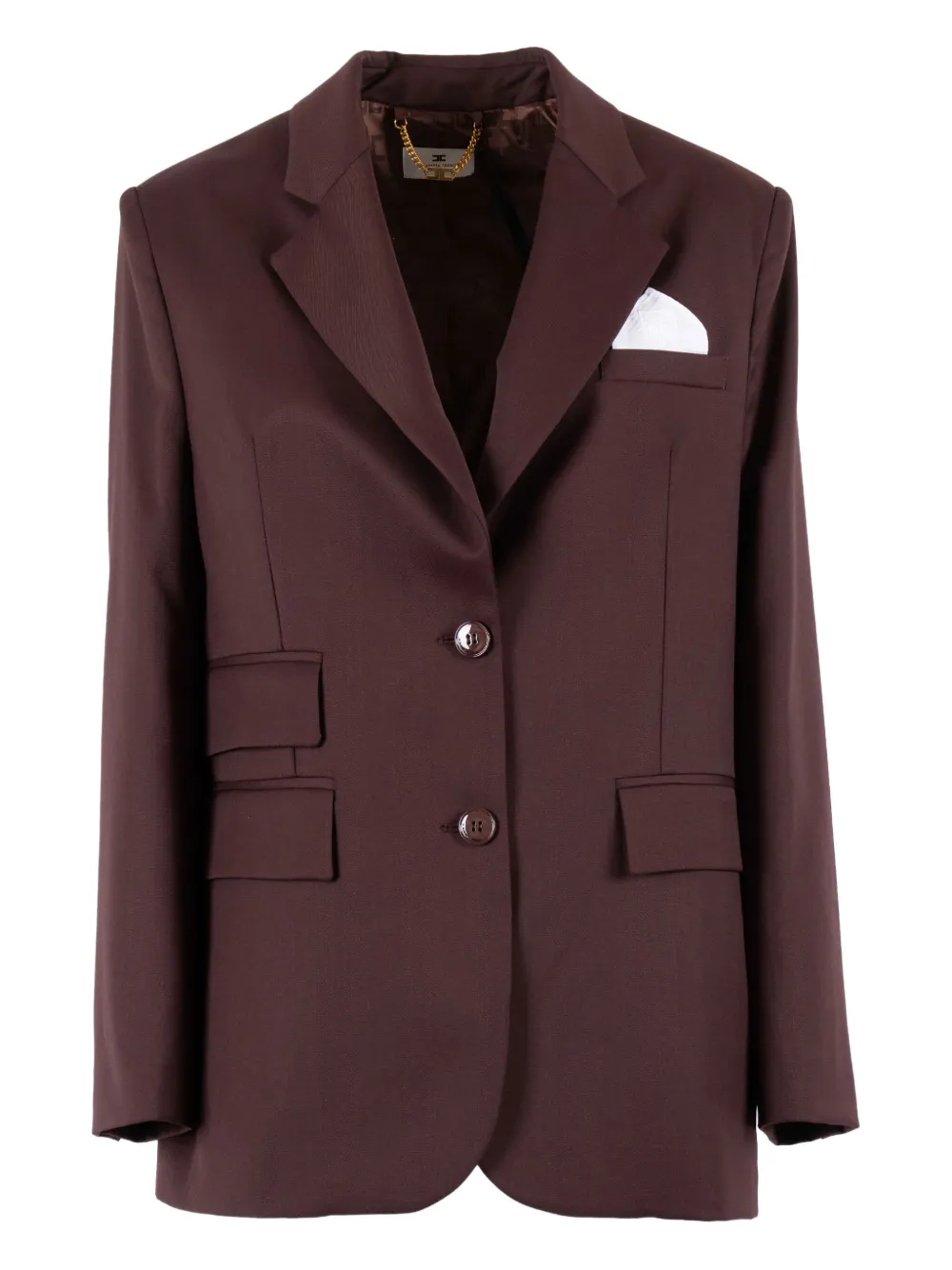 Elisabetta Franchi single-breasted blazer Bruin