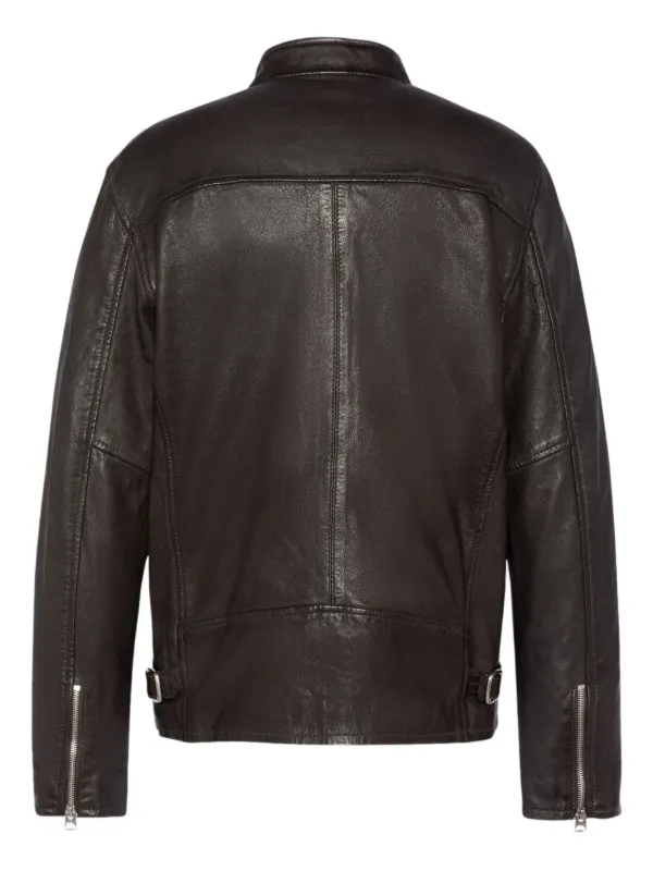 Schott ジップアップ レザージャケット | ブラウン | FARFETCH JP Schott ジップアップ レザージャケット | ブラウン | FARFETCH JP
