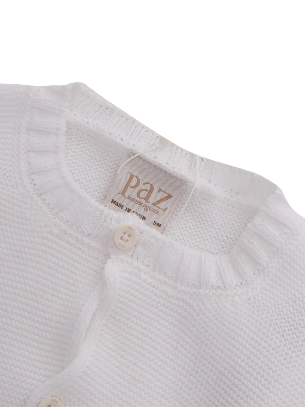 Paz Rodriguez Geribbeld vest met knopen Wit