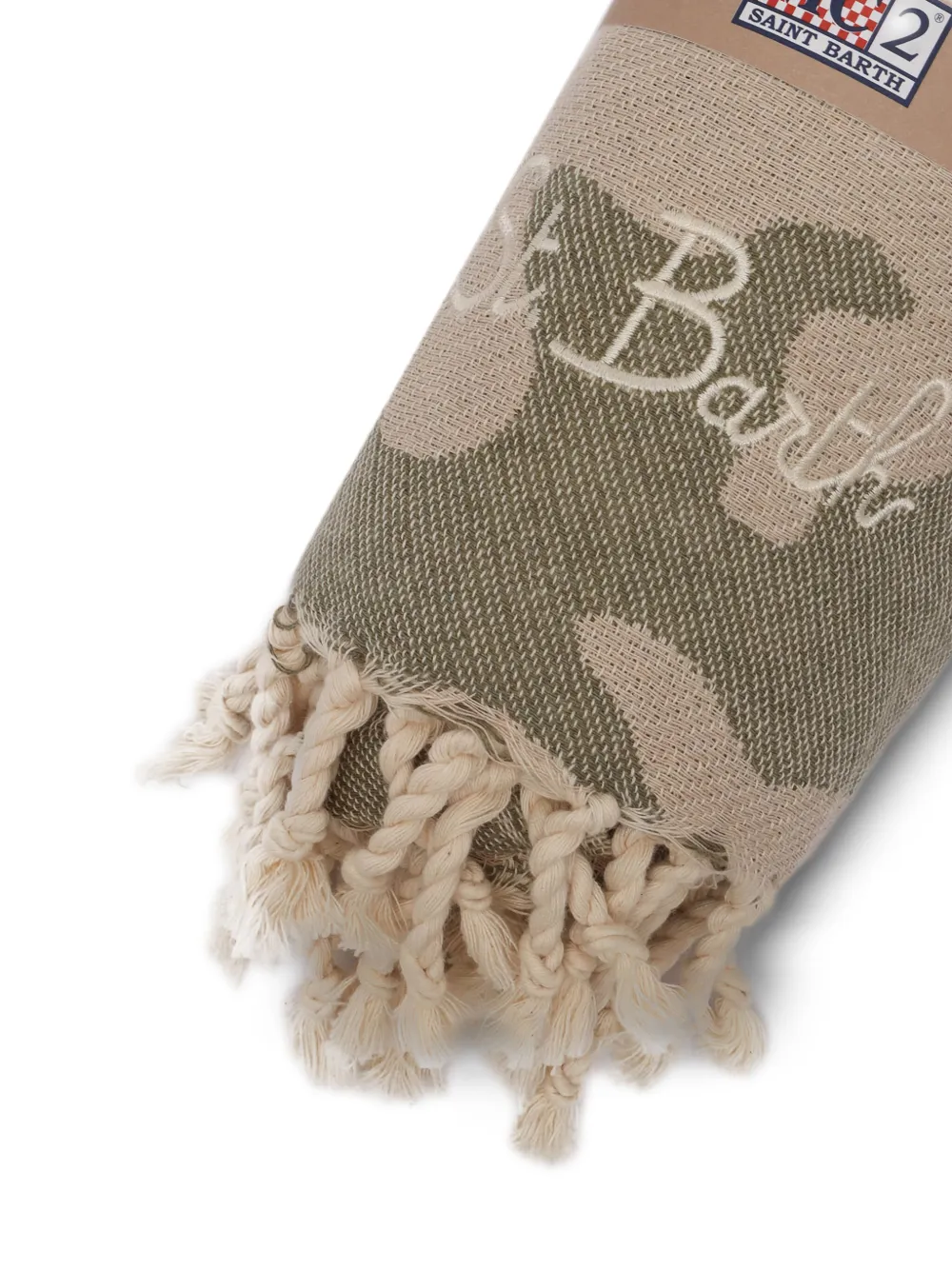 MC2 Saint Barth Kids Foutas camouflage jacquard beach towel | Girls Accessories | Image 2