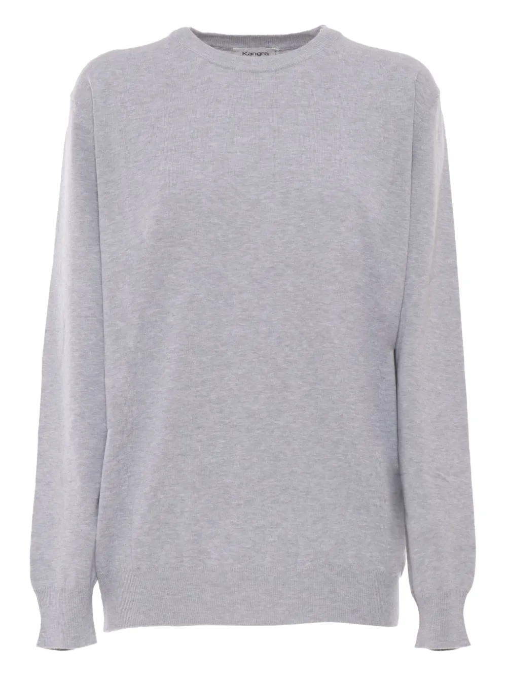 elbow-patch cotton sweater