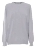 Kangra elbow-patch cotton sweater - Grey