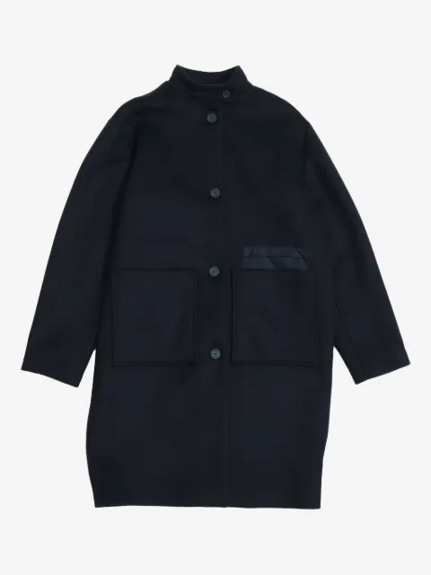 Il Gufo high-neck patch-pocket coat