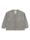 Douuod Kids plaid button-fastening cardigan - Grey