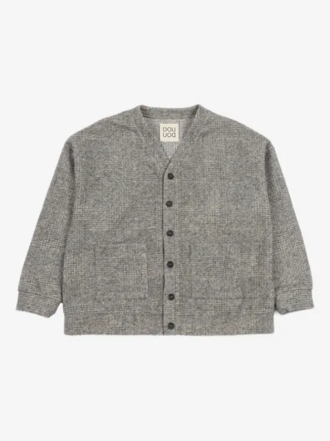 Douuod Kids Karierter Cardigan