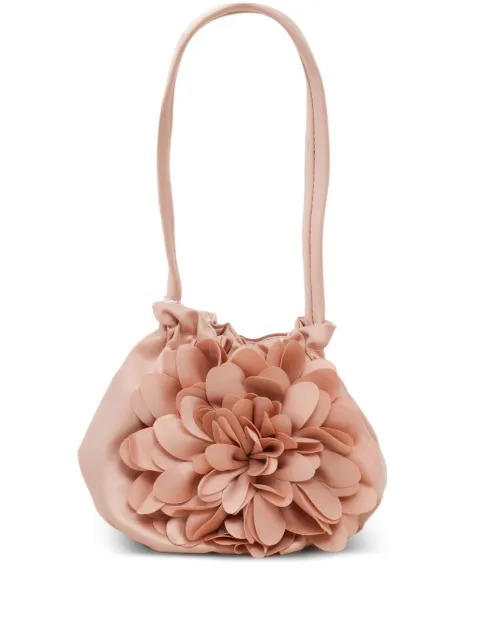 MAGIL flower-appliqué satin bag