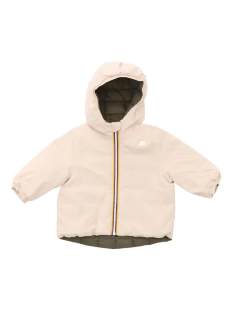 K Way Kids Gefütterte Jacke mit Logo-Print