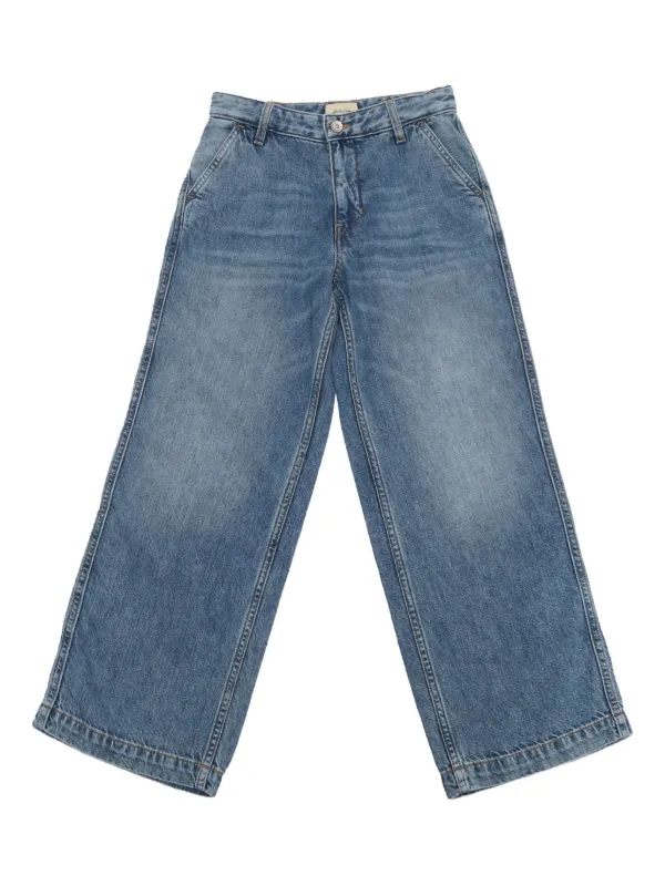 Bellerose Kids Kristin pocket-detail Jeans Blue FARFETCH LB