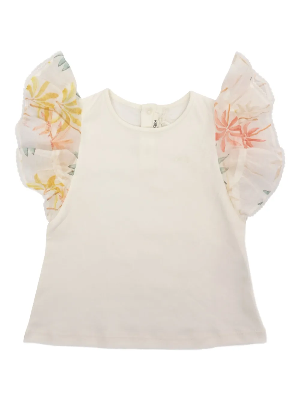 Chloé Kids Top met bloe print Wit