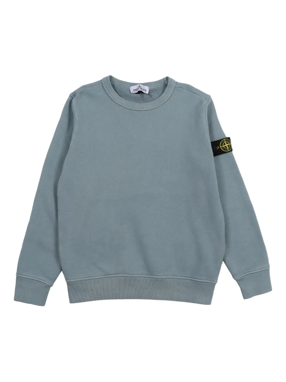 Stone Island Junior Compass-badge cotton sweatshirt | Blue | Image 1