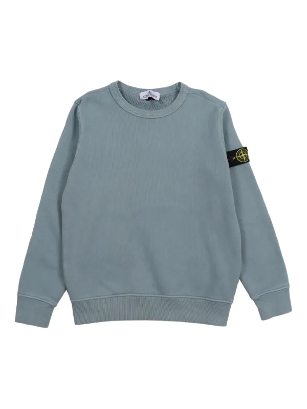 Stone Island Junior コンパスパッチ スウェットシャツ | ブルー 