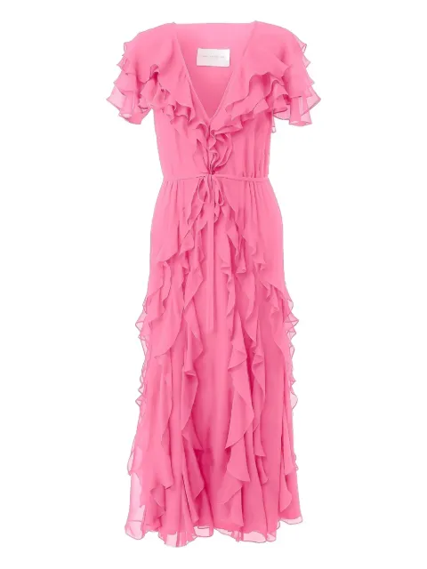 Carolina Herrera ruffled midi dress