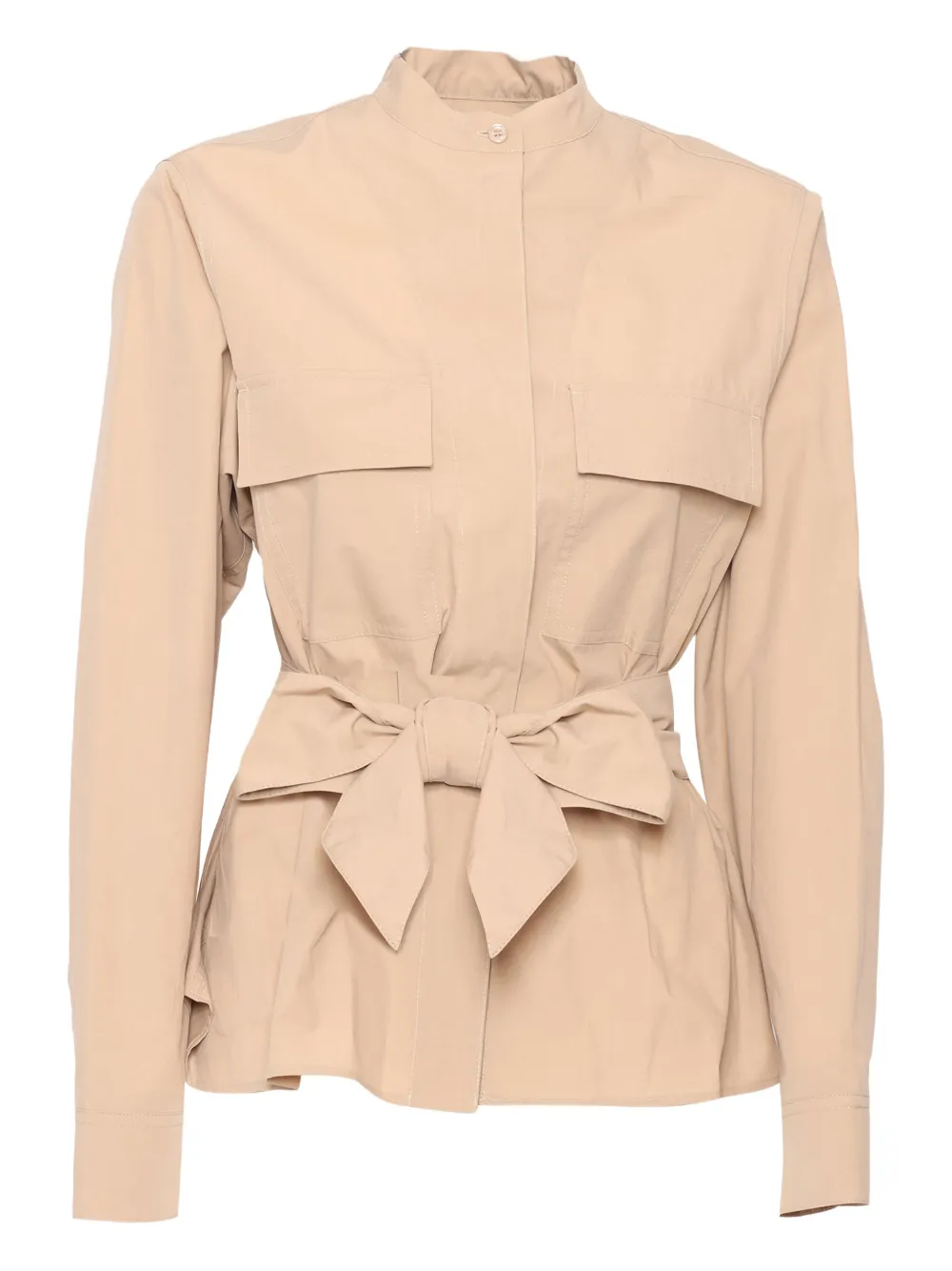 Weekend Max Mara Jack met strikdetail en zak Beige