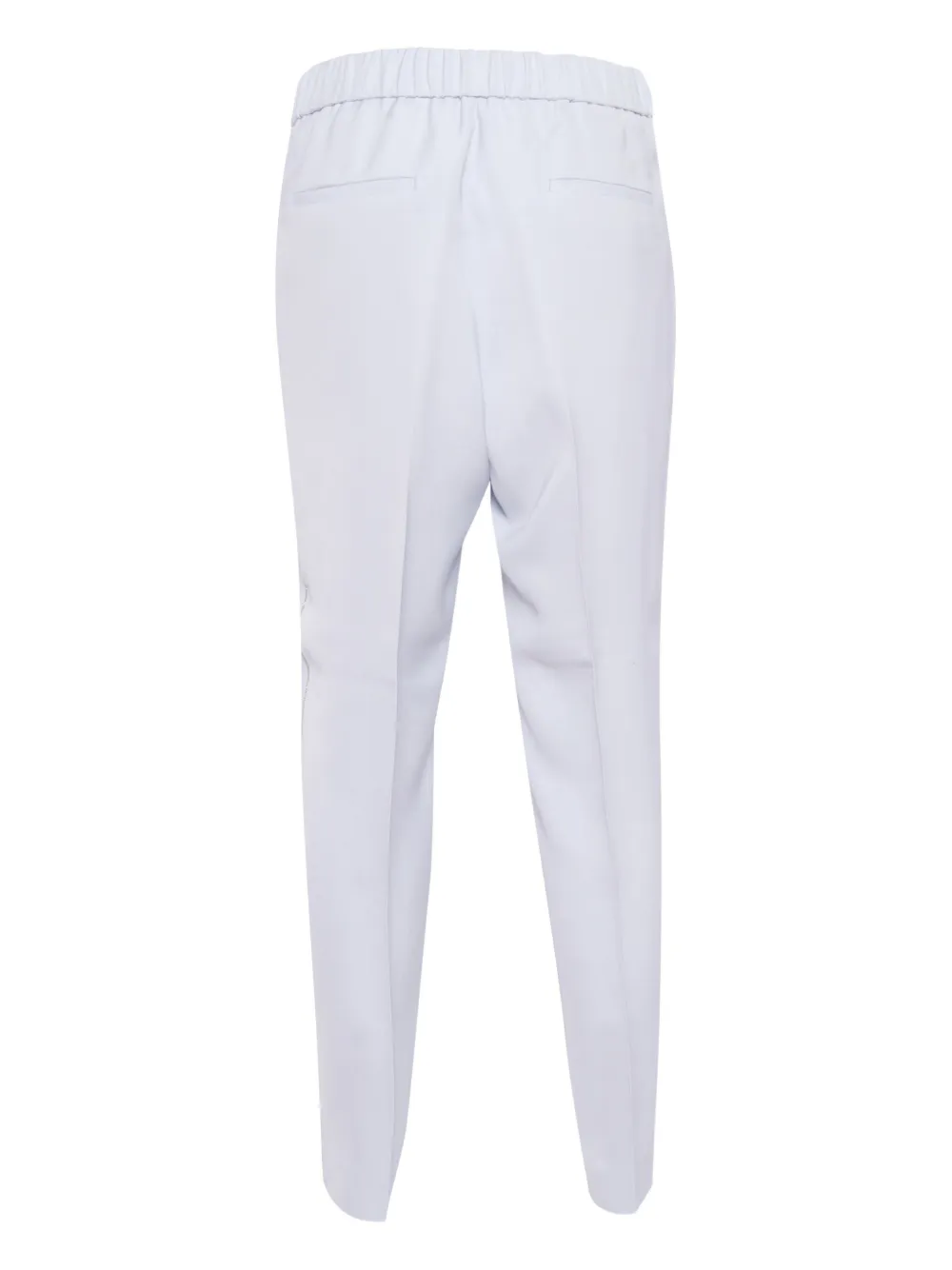 Peserico elastic-waist straight trousers - Blauw